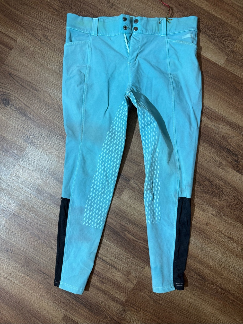 Kerrits Teal Riding Jeggings with Black Ankle Panels
